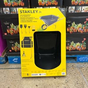 Stanley Jr. 20L Wheelbarrow and 7 Piece Gardening Tools Set Kids NEW SHIPS TODAY